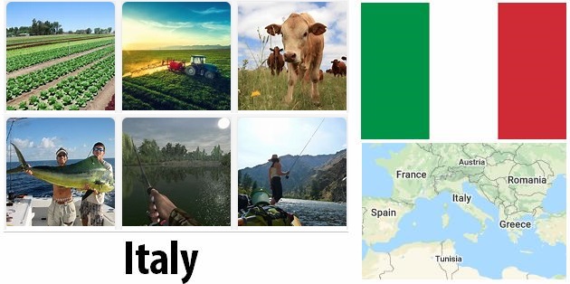 Agriculture and fishing of Italy
