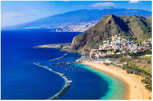 Tenerife’s classic landscape includes beaches and mountains