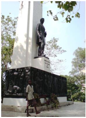 Statue of President Roberts in Monrovia