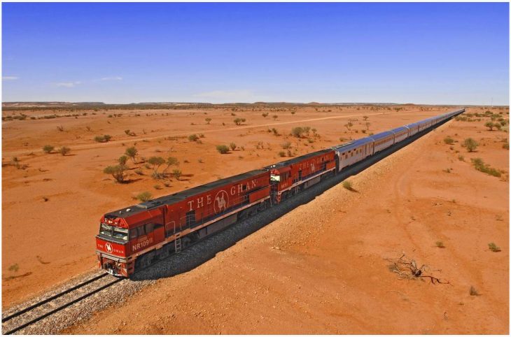 Train passes Australia