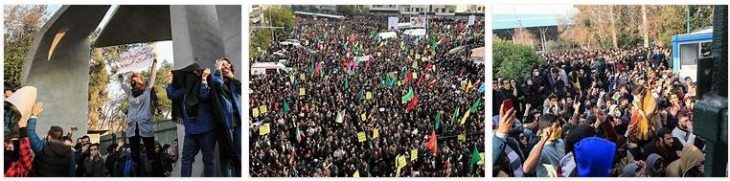 Demonstration in Tehran, Iran